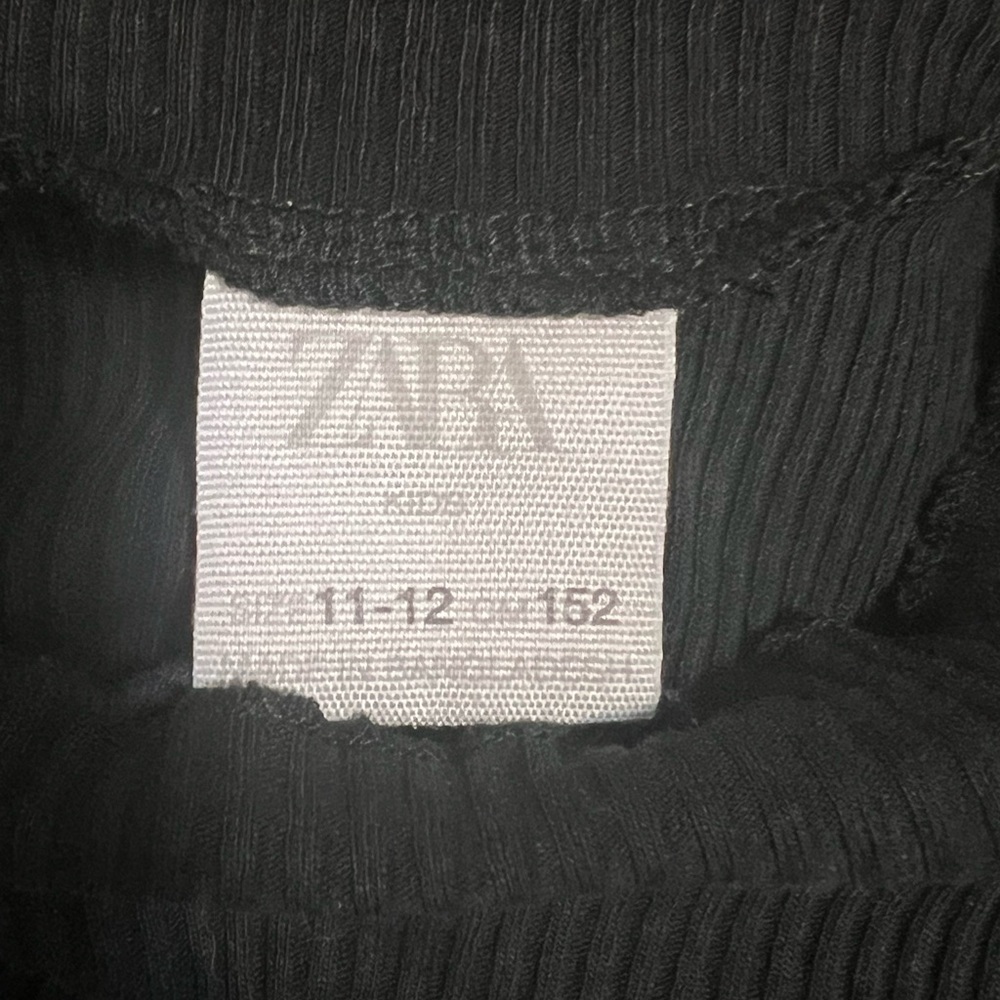 ZARA GIRLS Ribbed Flowers Turtle Neck 11-12 Girls - Picture 5 of 5